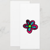 Carte Conseil Illustration de fleurs (Devant / Derrière)