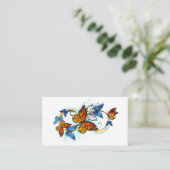 Carte Conseil Infinité de papillons monarques (Debout devant)