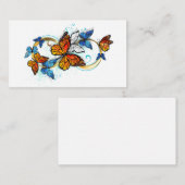 Carte Conseil Infinité de papillons monarques (Devant / Derrière)