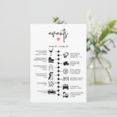 Carte Conseil Infos d'itinéraire du scénario Mariage stylé (Debout devant)