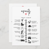 Carte Conseil Infos d'itinéraire du scénario Mariage stylé (Devant / Derrière)