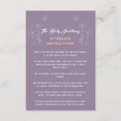 Carte Conseil Instructions de suivi Logo femmes Corps pourpre (Devant)