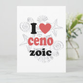 Carte Conseil J'aime Cénozoïque drôle de citation pour les scien (Debout devant)