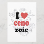 Carte Conseil J'aime Cénozoïque drôle de citation pour les scien (Dos)