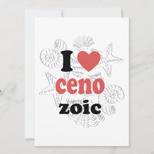 Carte Conseil J'aime Cénozoïque drôle de citation pour les scien