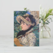 Carte Conseil Jeanne (Printemps) Par Édouard Manet (Debout devant)