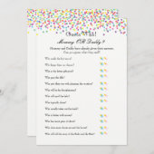 Carte Conseil Jeu d'aspersion pour bébé - Wives for Baby and Dev (Devant / Derrière)