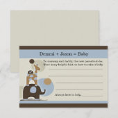 Carte Conseil Jeu de partie Baby Advise (Devant / Derrière)