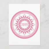 Carte Conseil Joyeux Nouvel An 2019 rond bleu flocon hiver ca (Dos)