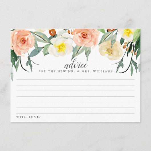 Carte Conseil La collection de Mariages Spring Blossoms (Devant)