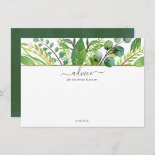 Carte Conseil La Collection Mariage Verdure & Or