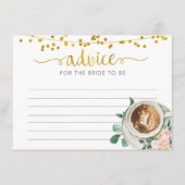 Carte Conseil L'amour du café est en train de se préparer Consei (Devant)