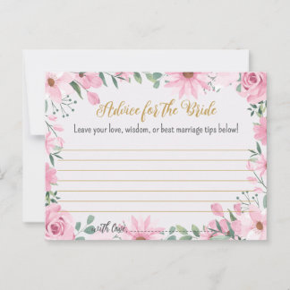 Carte Conseil L'amour est dans la Fête des mariées en fleur Cart