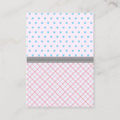 Carte Conseil "Lashes Ou Staches" Parti Moderne De Révélation De (Dos)