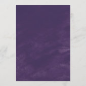 Carte Conseil Lavande rustique et Mariage d'eucalyptus (Dos)