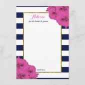 Carte Conseil Le Chic Moderne Luxe Mariage Collection Rose Roses (Devant)