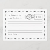 Carte Conseil Lettres à la mariée (Devant)
