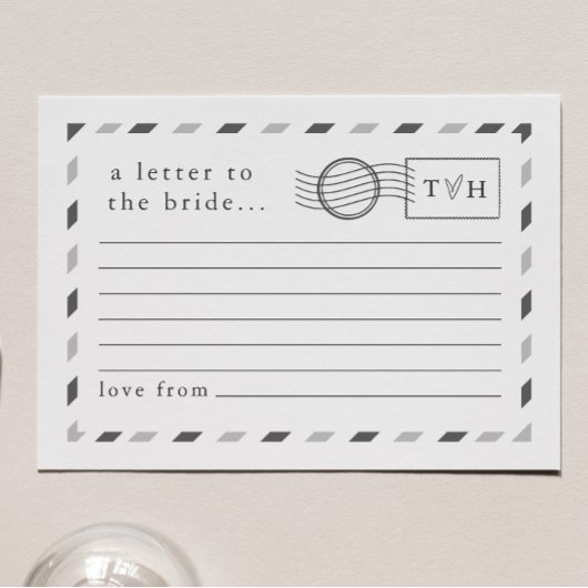 Carte Conseil Lettres à la mariée