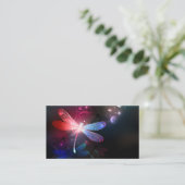 Carte Conseil libellule rouge brillante (Debout devant)