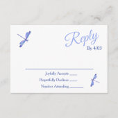 Carte Conseil Light Blue RSVP Enclosure Cards (Devant)