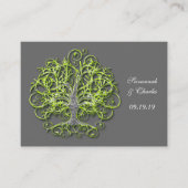 Carte Conseil Lime Elegant Rustic Luxe Mariage Tree (Devant)