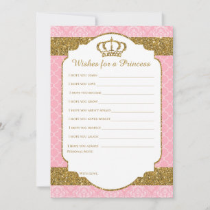Carte Conseil Little Princess Royal Rose & Gold Wives for Baby