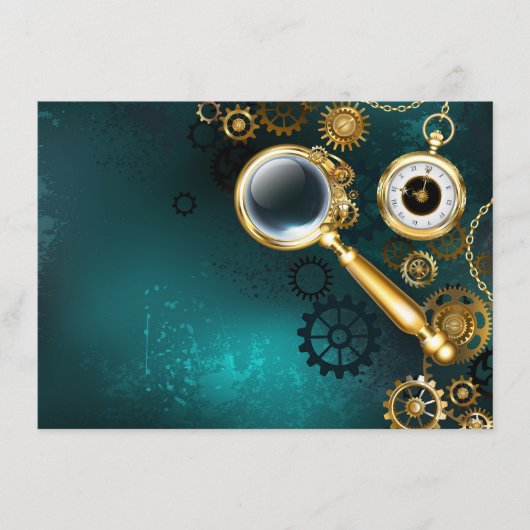 Carte Conseil Loupe en style Steampunk (Devant)