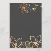 Carte Conseil Mariage charbon et or (Dos)