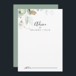 Carte Conseil Mariage de calligraphie d'Eucalyptus d'or<br><div class="desc">Cette carte de conseil mariage d'eucalyptus or est parfaite pour un mariage rustique. Ce design artistique présente une aquarelle dessinée à la main, de l'or et du feuillage vert, une beauté naturelle inspirante. Ces cartes sont parfaites pour un mariage, une douche nuptiale, un baby shower, une fête de remise de...</div>