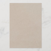 Carte Conseil Mariage de destination Kraft Rocky Mountain (Dos)