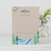 Carte Conseil Mariage de destination Kraft Rocky Mountain (Debout devant)