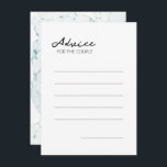 Carte Conseil Mariage de destination nautique bleu<br><div class="desc">Cette carte de conseil de mariage Blue Nautical Destination associe le blanc élégant et classique avec des vagues d'aquarelle bleu foncé comme décor magnifique pour une typographie minimaliste sophistiquée et des détails de script boho. Idéal pour une esthétique nautique de luxe moderne, avec un style de plage marine d'ambiance unique....</div>