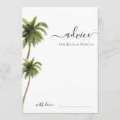 Carte Conseil Mariage de destination sur une plage tropicale sou (Devant)