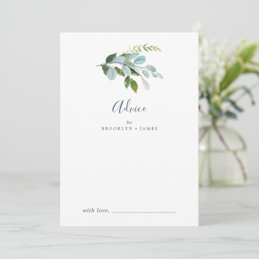 Carte Conseil Mariage de verdure d'été (Debout devant)