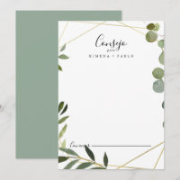 Mariage espagnol espagnol Feuille géométrique Trop