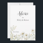 Carte Conseil Mariage Fleur sauvage Daisy<br><div class="desc">Notre carte de conseil Mariage Fleur sauvage Daisy est une façon merveilleuse de célébrer et de partager votre événement joyeux. Ces magnifiques marguerites sont parfaites pour le printemps ou l'été,  n'importe quel mariage sur le thème du jardin.</div>