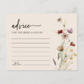 Carte conseil Mariage Floral (Devant)