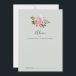 Carte Conseil Mariage floral peint<br><div class="desc">Cette carte de conseil aux mariages fleuris peint est parfaite pour un mariage moderne et peut être utilisée pour n'importe quel événement. Le design élégant et romantique présente de belles fleurs acryliques peintes en rose et gris-roux, avec des pops de bleu et d'orange colorés. Ces cartes de conseil peuvent être...</div>