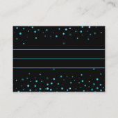 Carte conseil Mariage Gold Parties scintillant Fau (Dos)