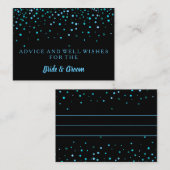 Carte conseil Mariage Gold Parties scintillant Fau (Devant / Derrière)