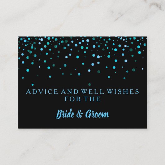 Carte conseil Mariage Gold Parties scintillant Fau (Devant)