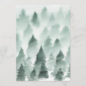 Carte conseil Mariage Green et Gold Mountain (Dos)