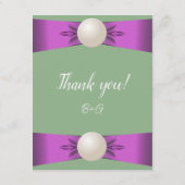 Carte conseil Mariage Lilac & Sage Pearl Ribbon (Dos)