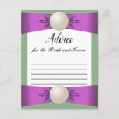 Carte conseil Mariage Lilac & Sage Pearl Ribbon (Devant)