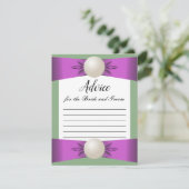 Carte conseil Mariage Lilac & Sage Pearl Ribbon (Debout devant)