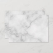 Carte Conseil Mariage Marbre blanc vide (Devant / Derrière)