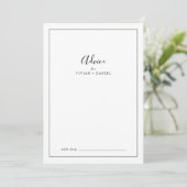 Carte Conseil Mariage minimaliste (Debout devant)
