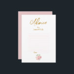 Carte Conseil Mariage rose aquarelle<br><div class="desc">Fait pour vous !</div>