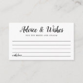 Carte Conseil Mariage Rustique Blush Bourgogne Fleurs (Devant)