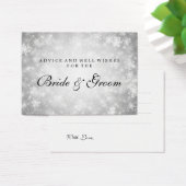 Carte conseil mariage Silver Winter Wonderland (Bureau)